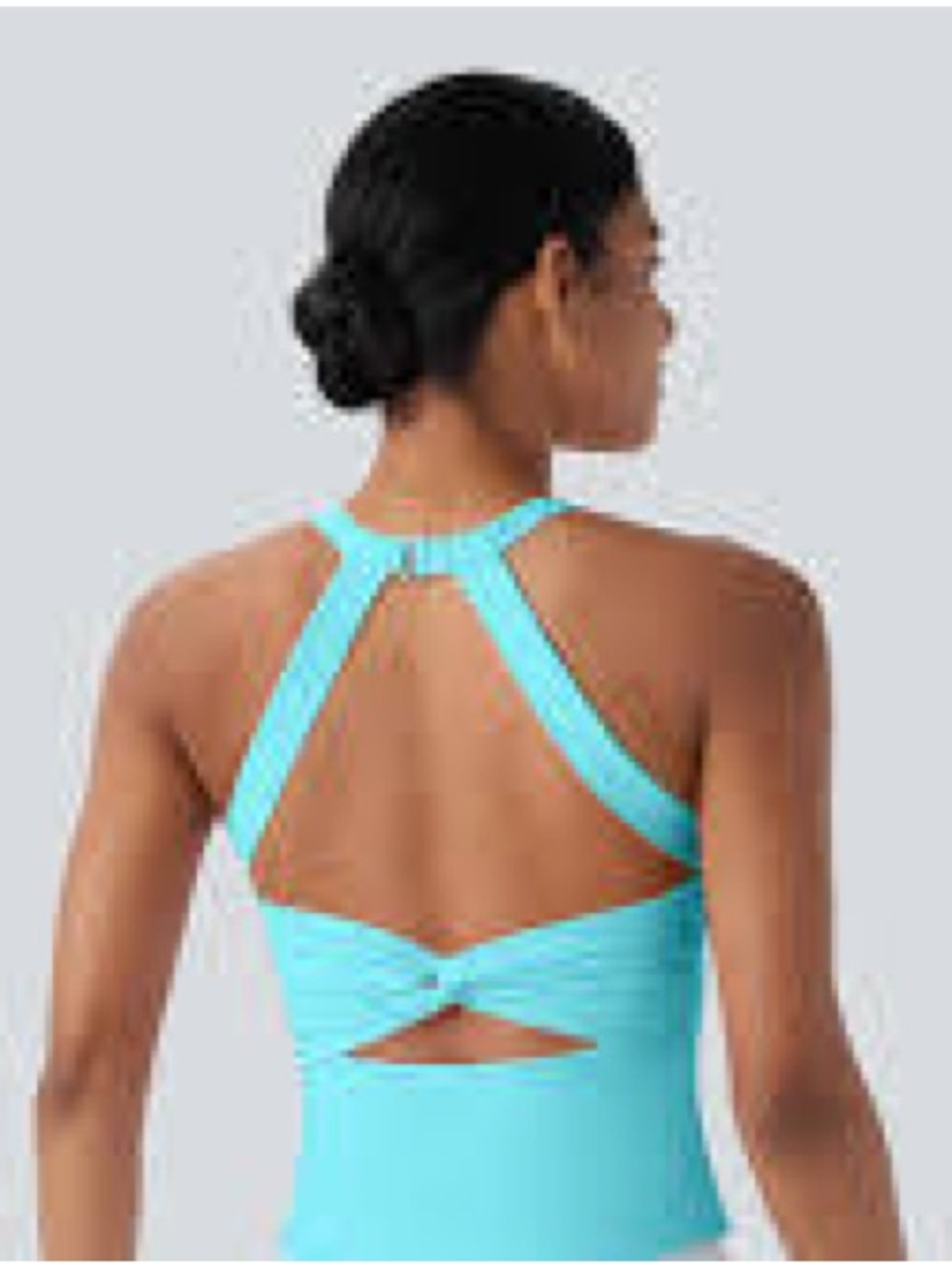 Halara nwt softly zero plus blue small athletic top